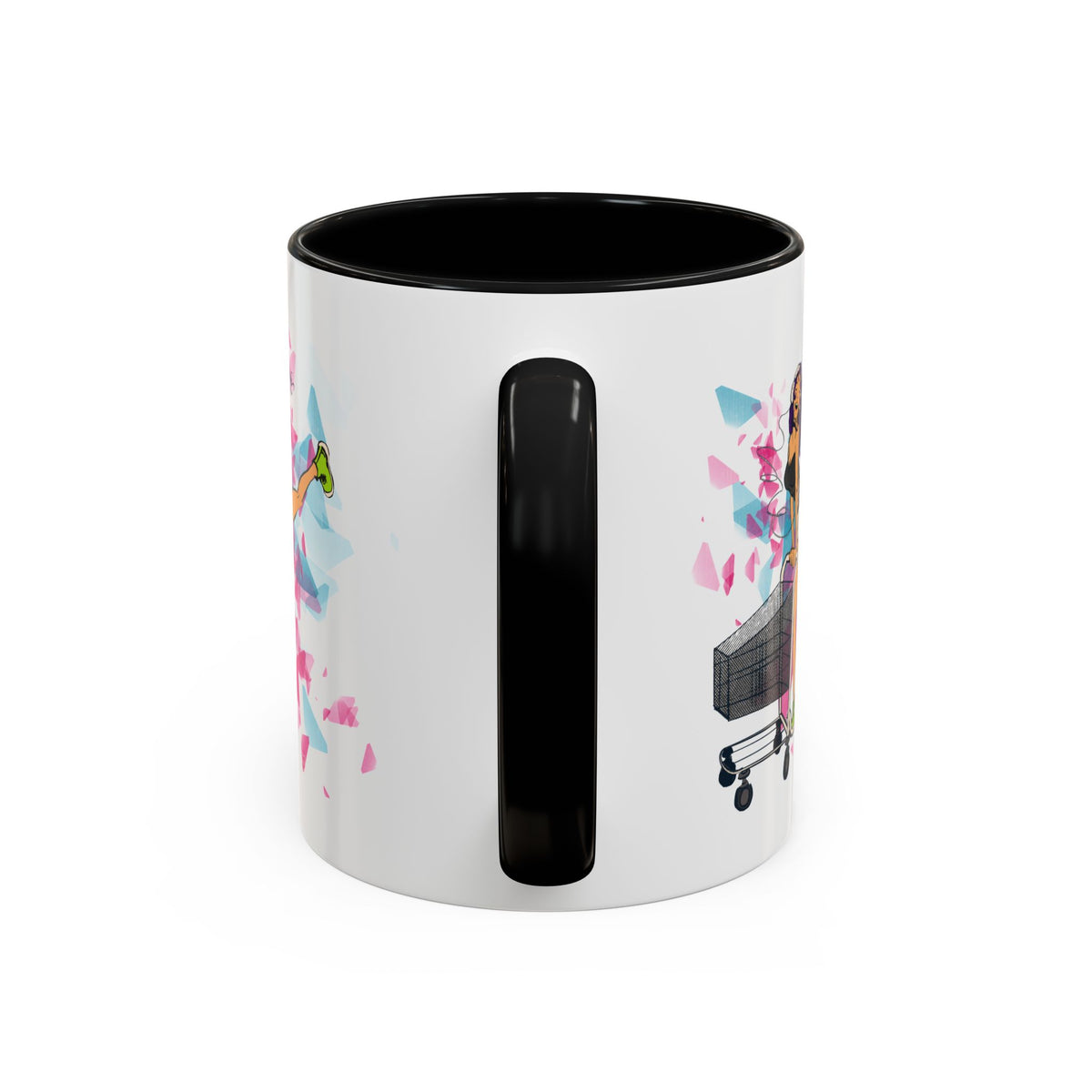 Playful accent coffee mug – Donkey Talk ceramic mug