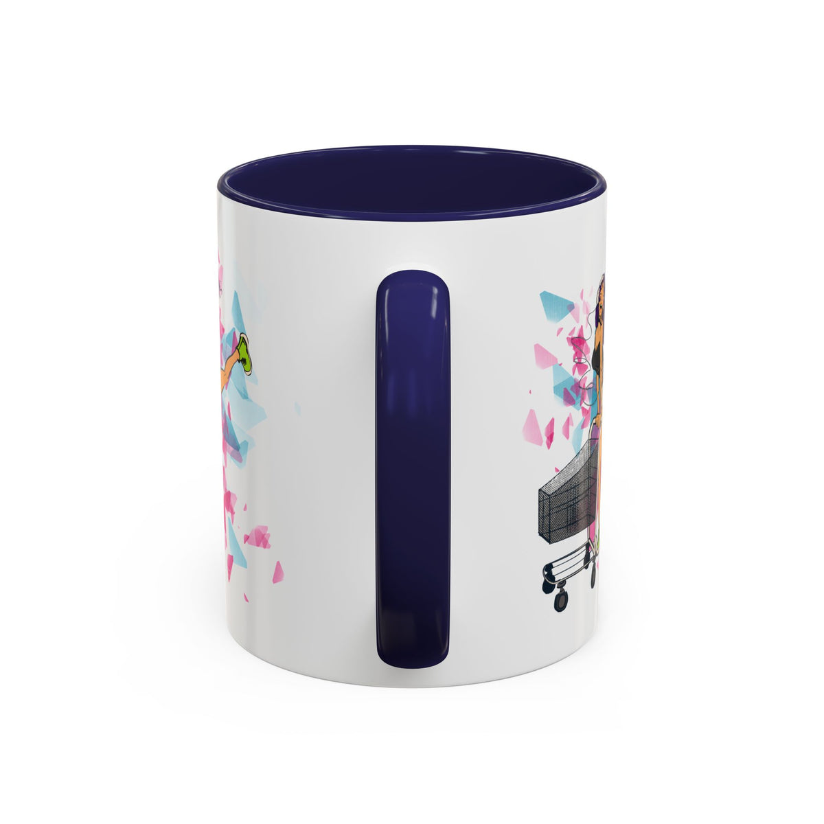 Playful accent coffee mug – Donkey Talk ceramic mug