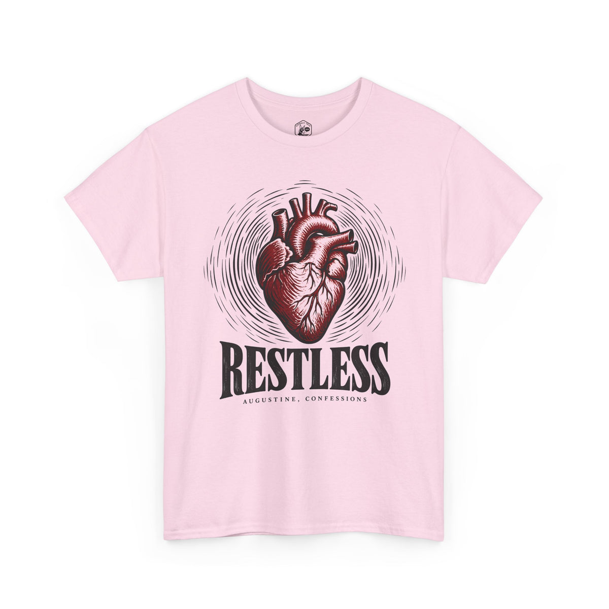 Restless Heart Augustine T-shirt – Donkey Talk graphic tee