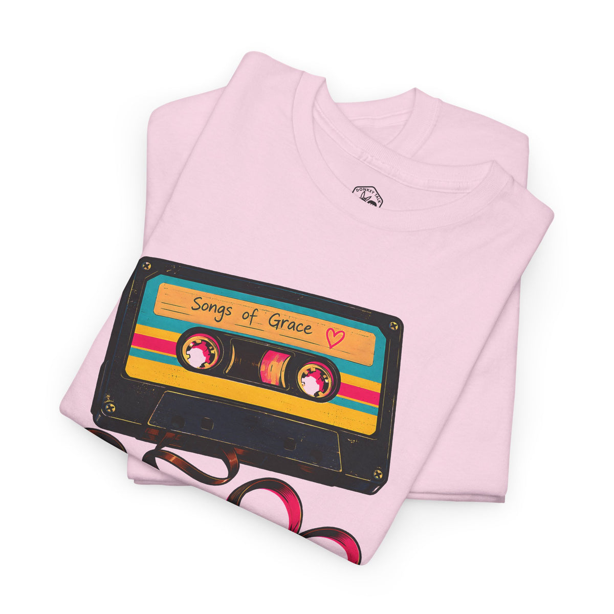Tune My Heart Cassette T-shirt – Donkey Talk graphic tee