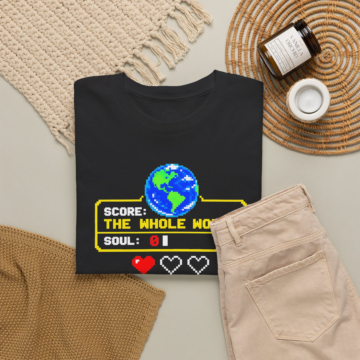 Gain the World Arcade High Score T-shirt – Donkey Talk graphic tee