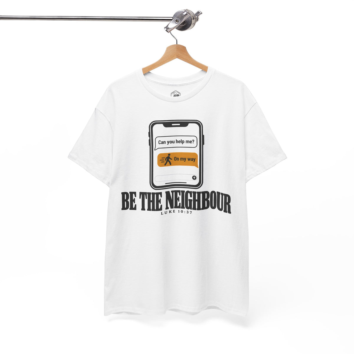 Be the Neighbour Can You Help Me T-shirt – Donkey Talk graphic tee