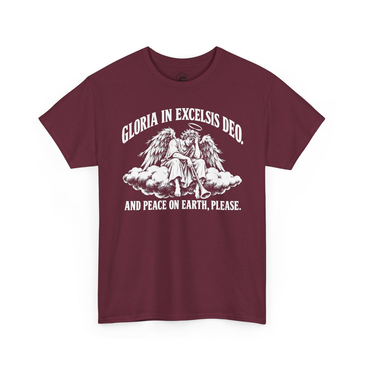 Gloria Peace on Earth Please T-shirt – Donkey Talk graphic tee