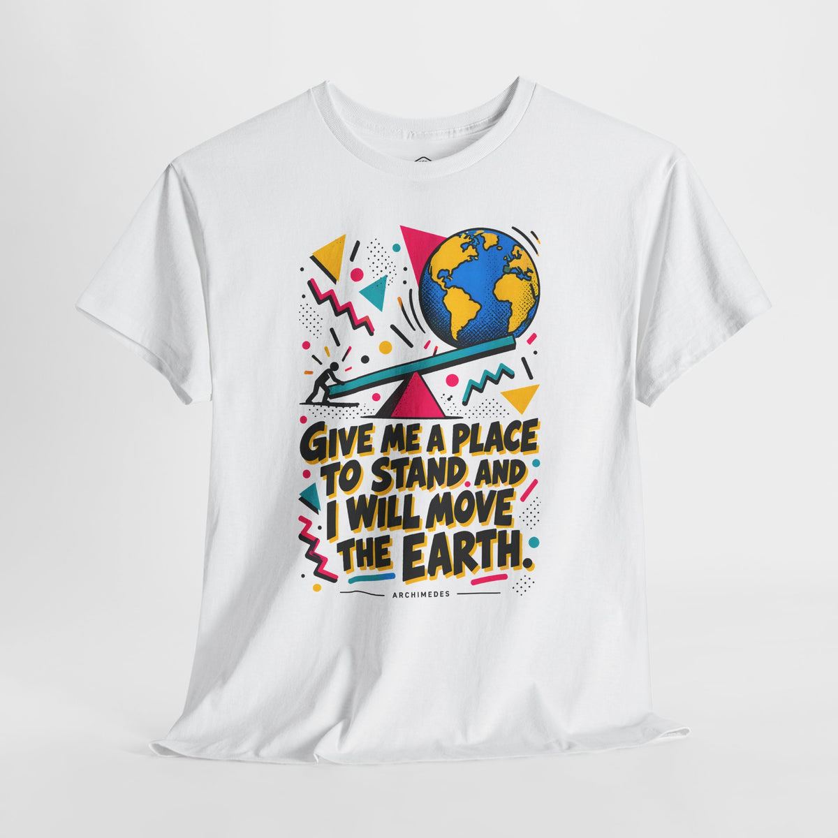 Archimedes Lever Memphis T-shirt – Donkey Talk graphic tee