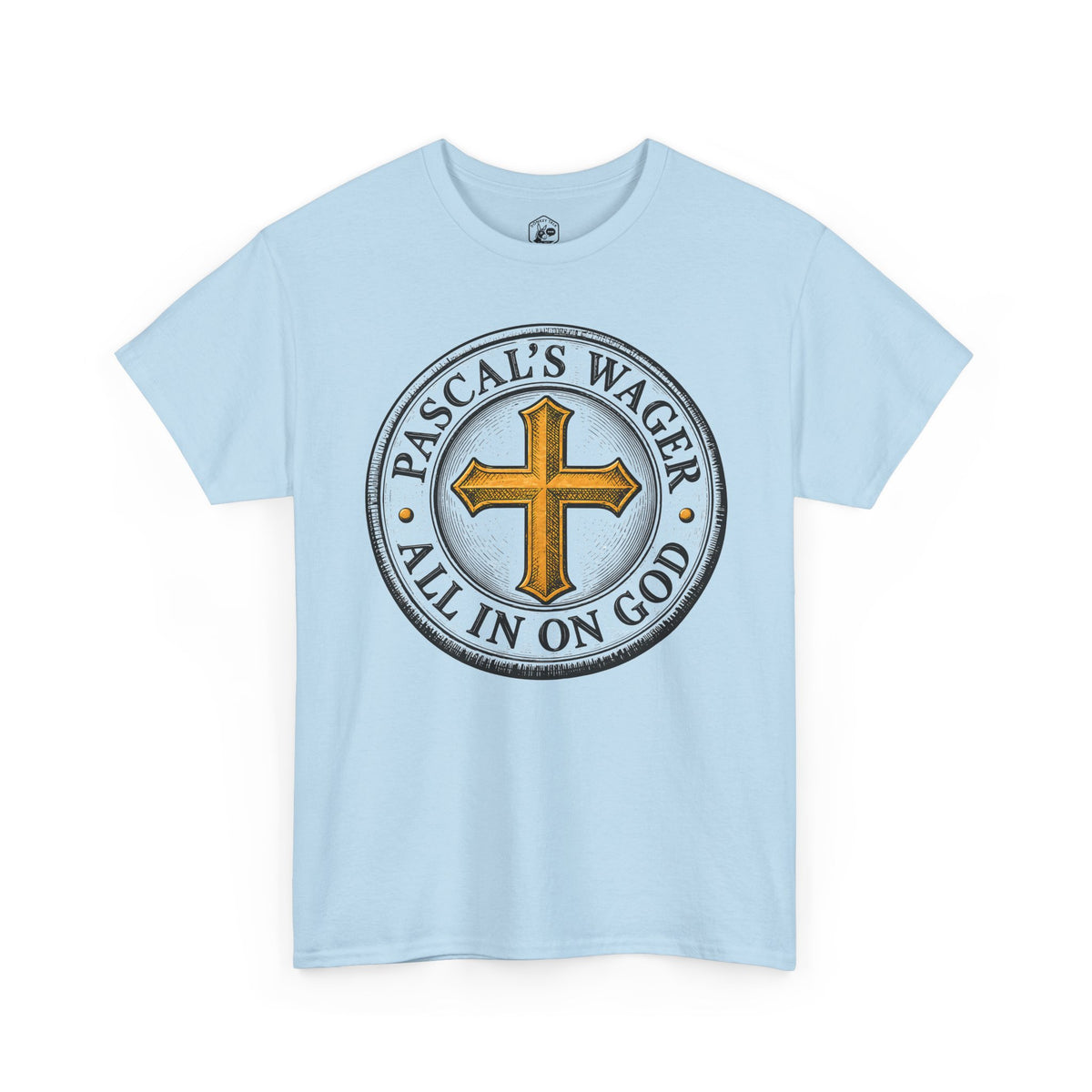 Pascal's Wager Gold Cross Coin T-shirt – Donkey Talk graphic tee