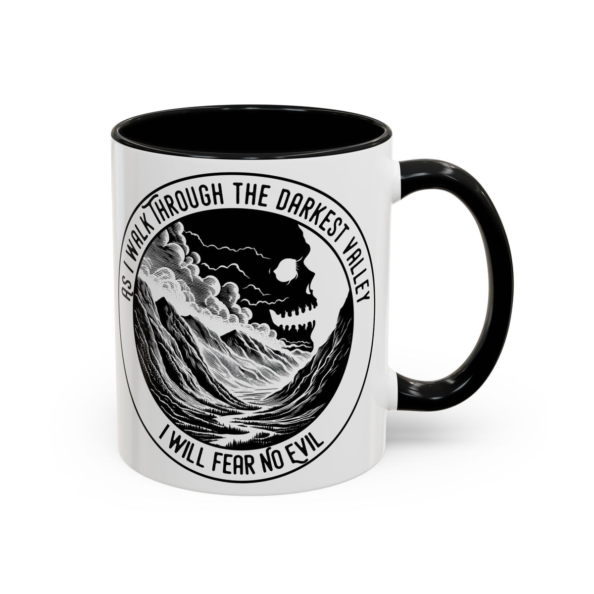 Skull Valley Fear No Evil coffee mug – Donkey Talk ceramic mug