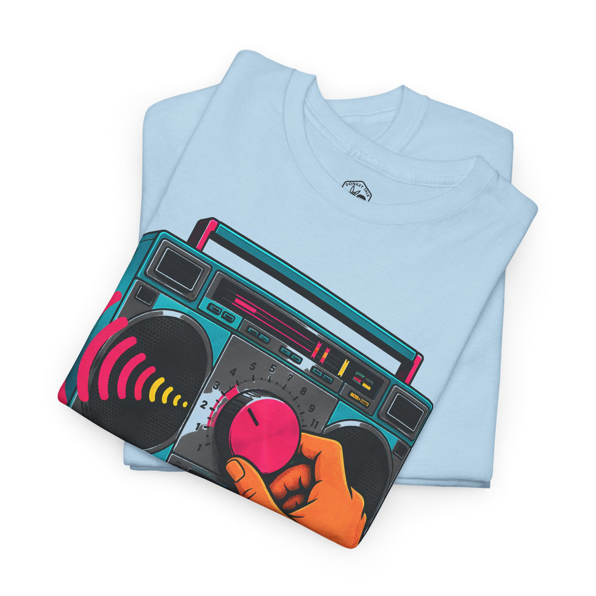 Camiseta "Turn Down the Volume" Boombox | Camiseta de Proverbios 15:1 "A Soft Answer"