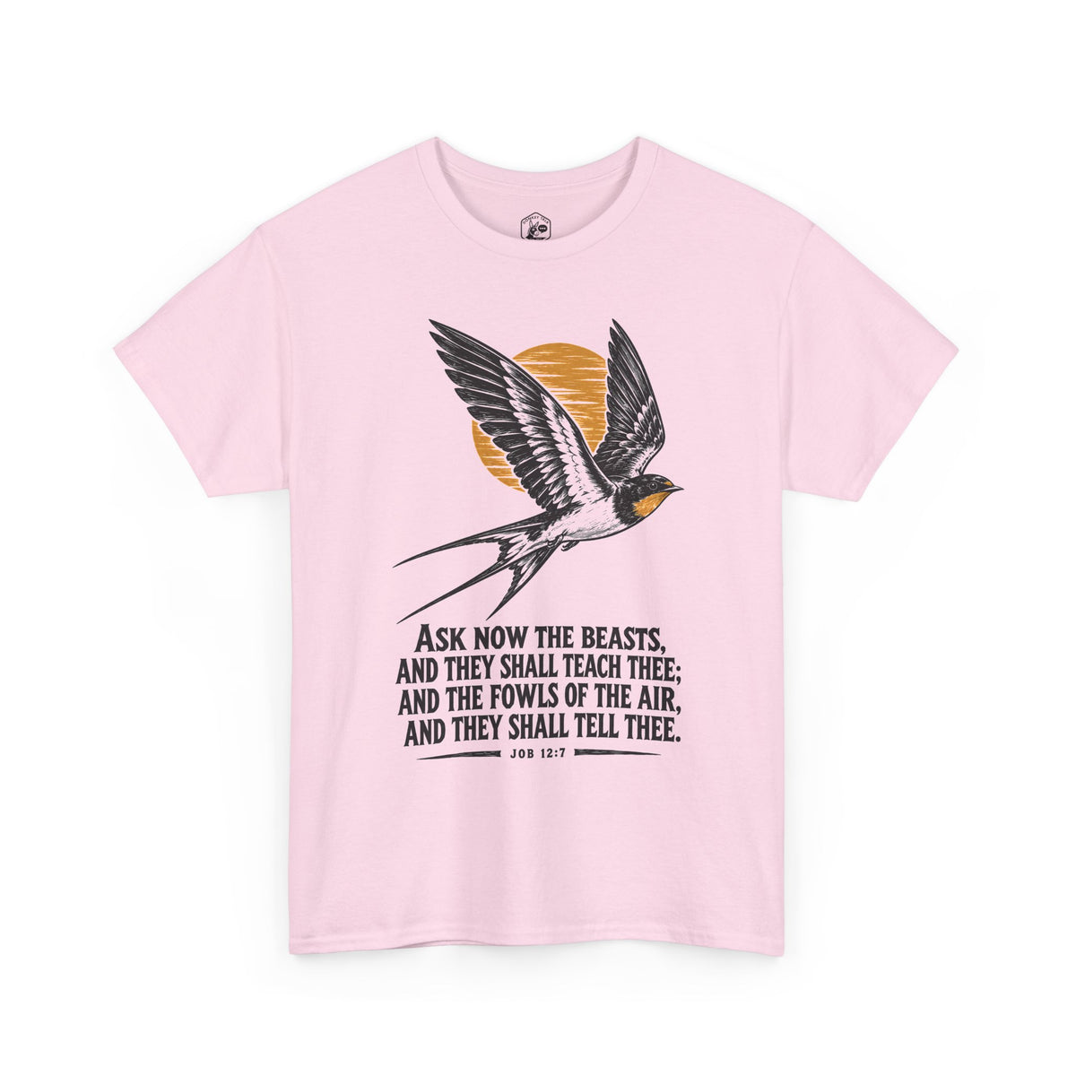 Swallow Linocut T-shirt – Donkey Talk graphic tee
