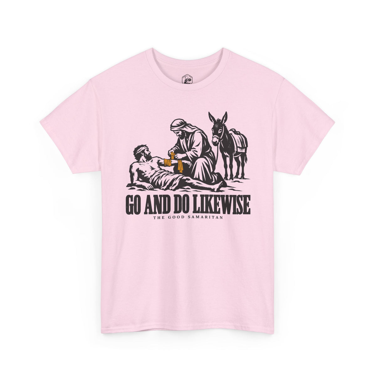 The Good Samaritan Go and Do Likewise T-shirt – Donkey Talk graphic tee