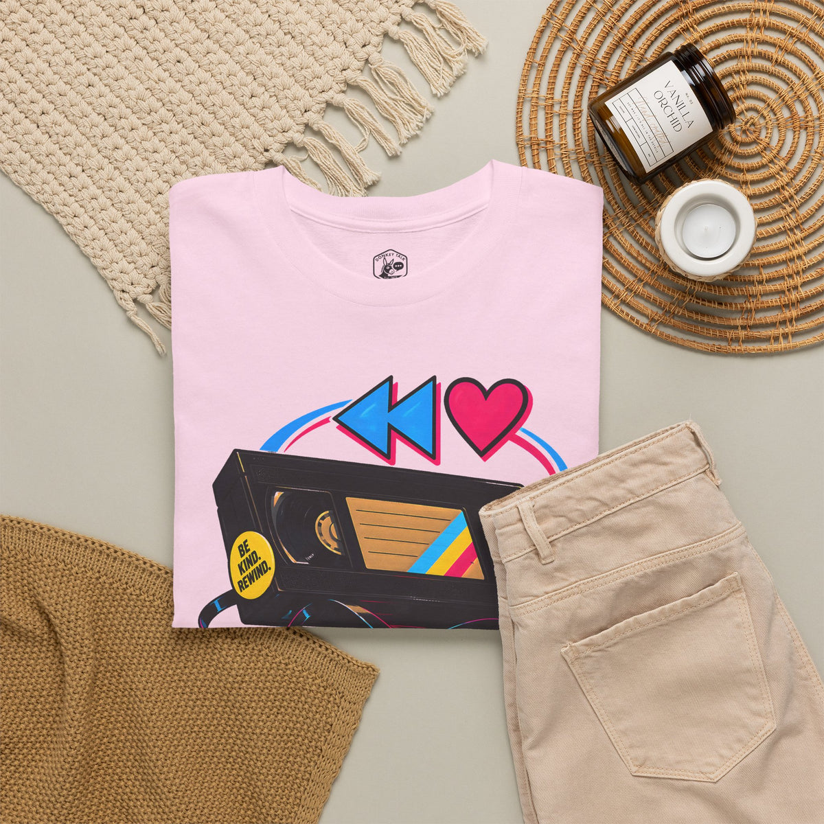 Kindness Rewind Heart T-shirt – Donkey Talk graphic tee