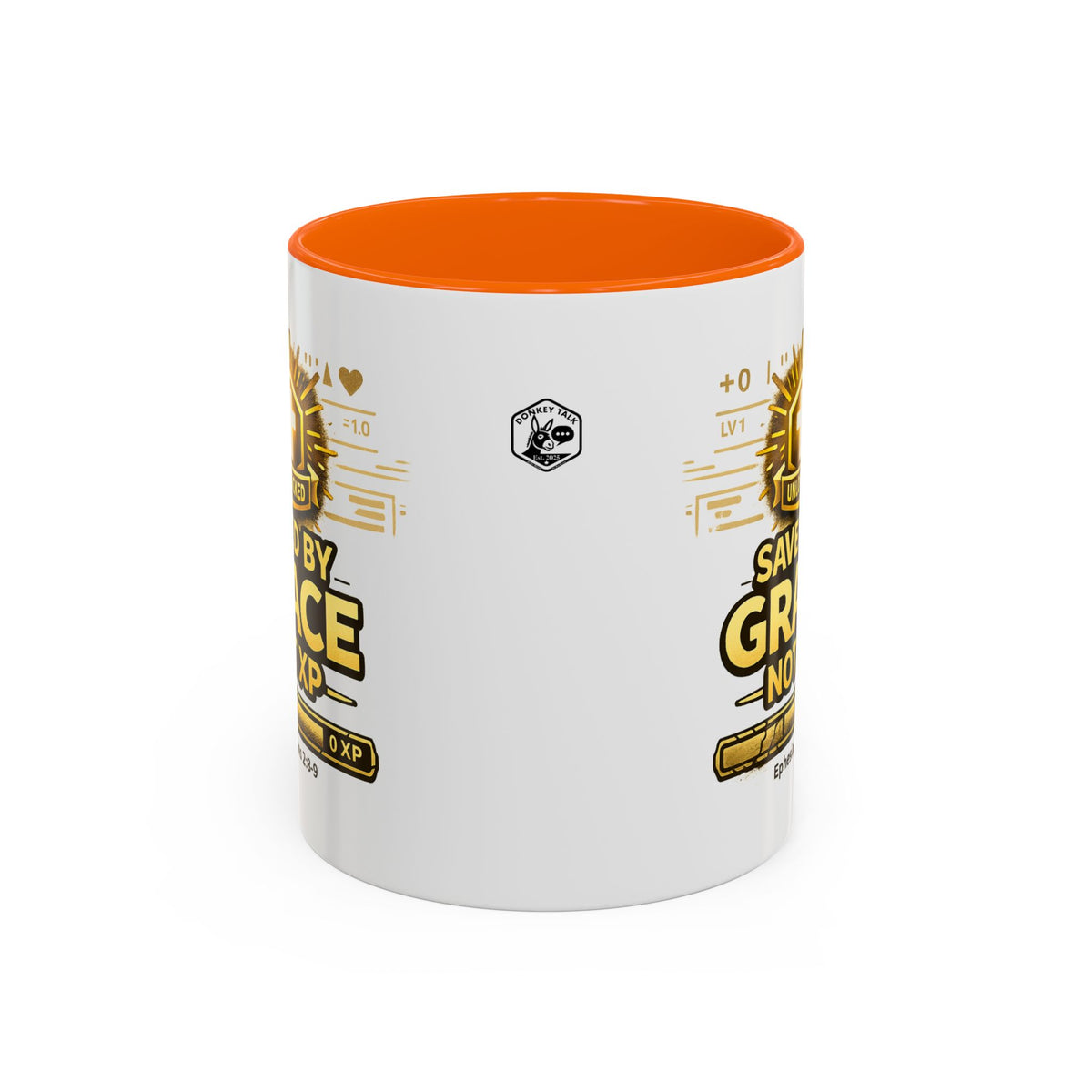 Saved by Grace Not XP gamer coffee mug – Donkey Talk ceramic mug