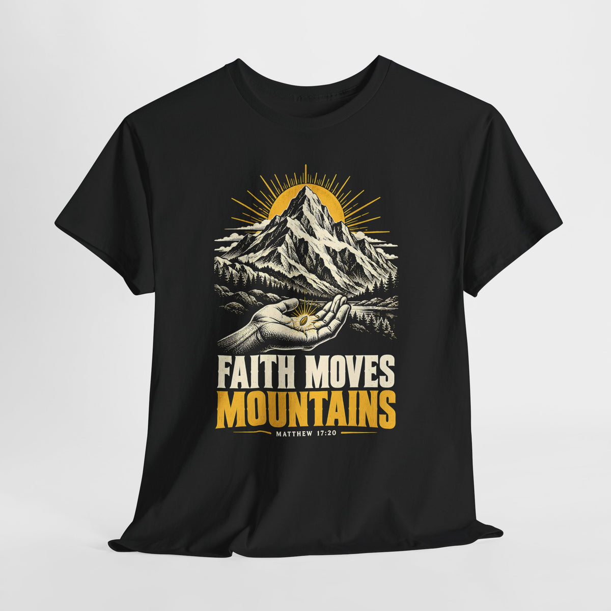 Faith Moves Mountains T-shirt – Donkey Talk graphic tee