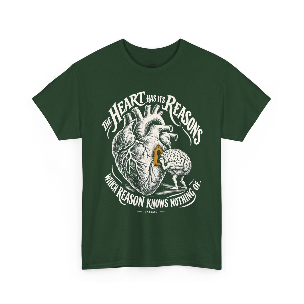The Heart Has Its Reasons Pascal T-shirt – Donkey Talk graphic tee