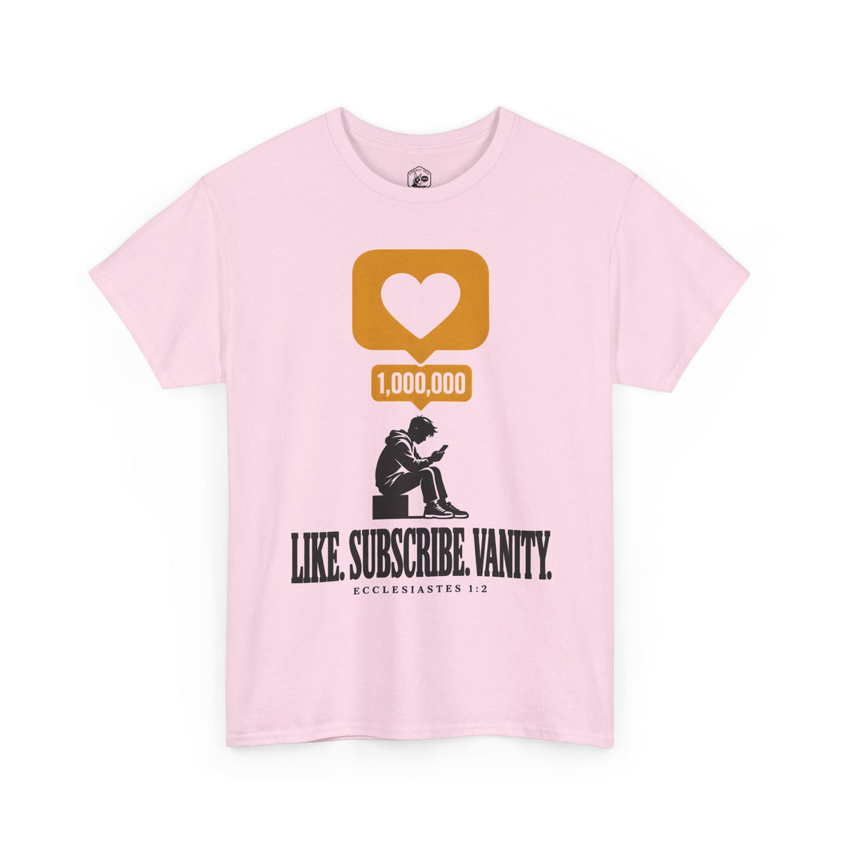 Like. Subscribe. Vanity. T-shirt – Donkey Talk graphic tee