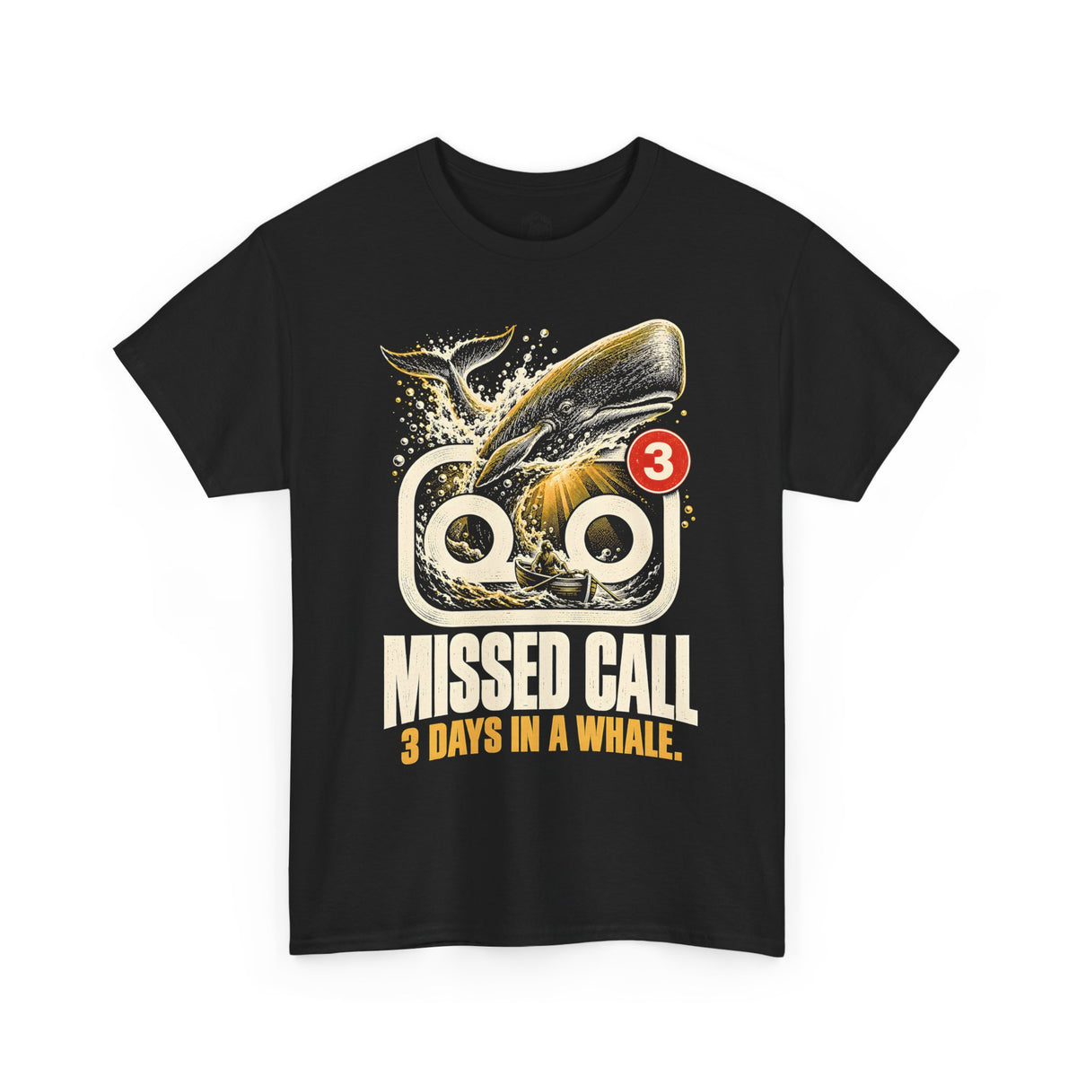 Missed Call 3 Days in a Whale T-shirt – Donkey Talk graphic tee