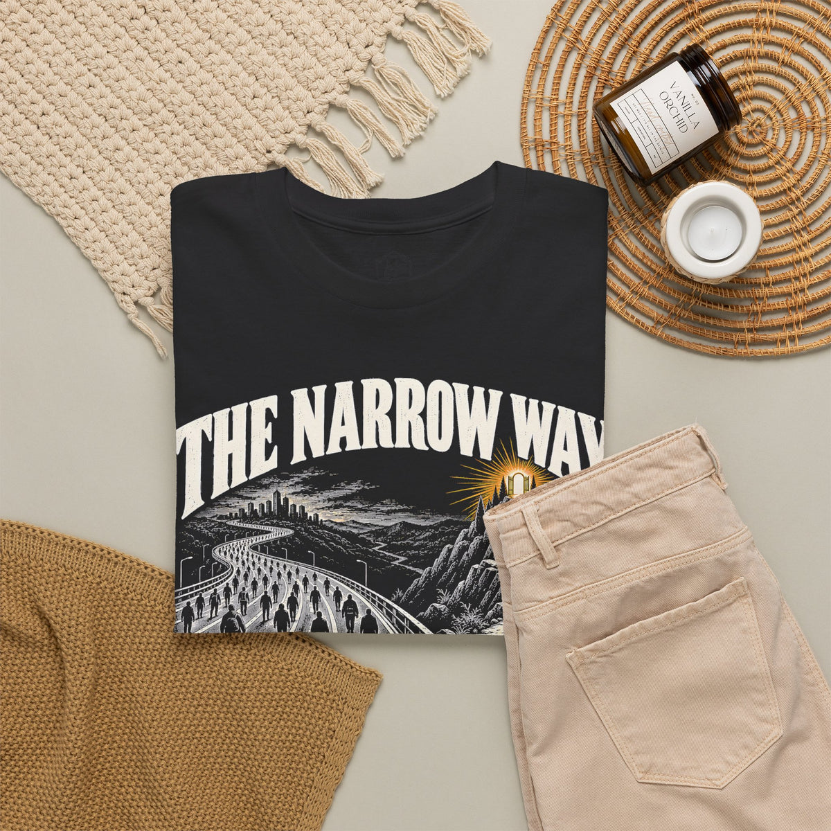 The Narrow Way Matthew 7:14 T-shirt – Donkey Talk graphic tee