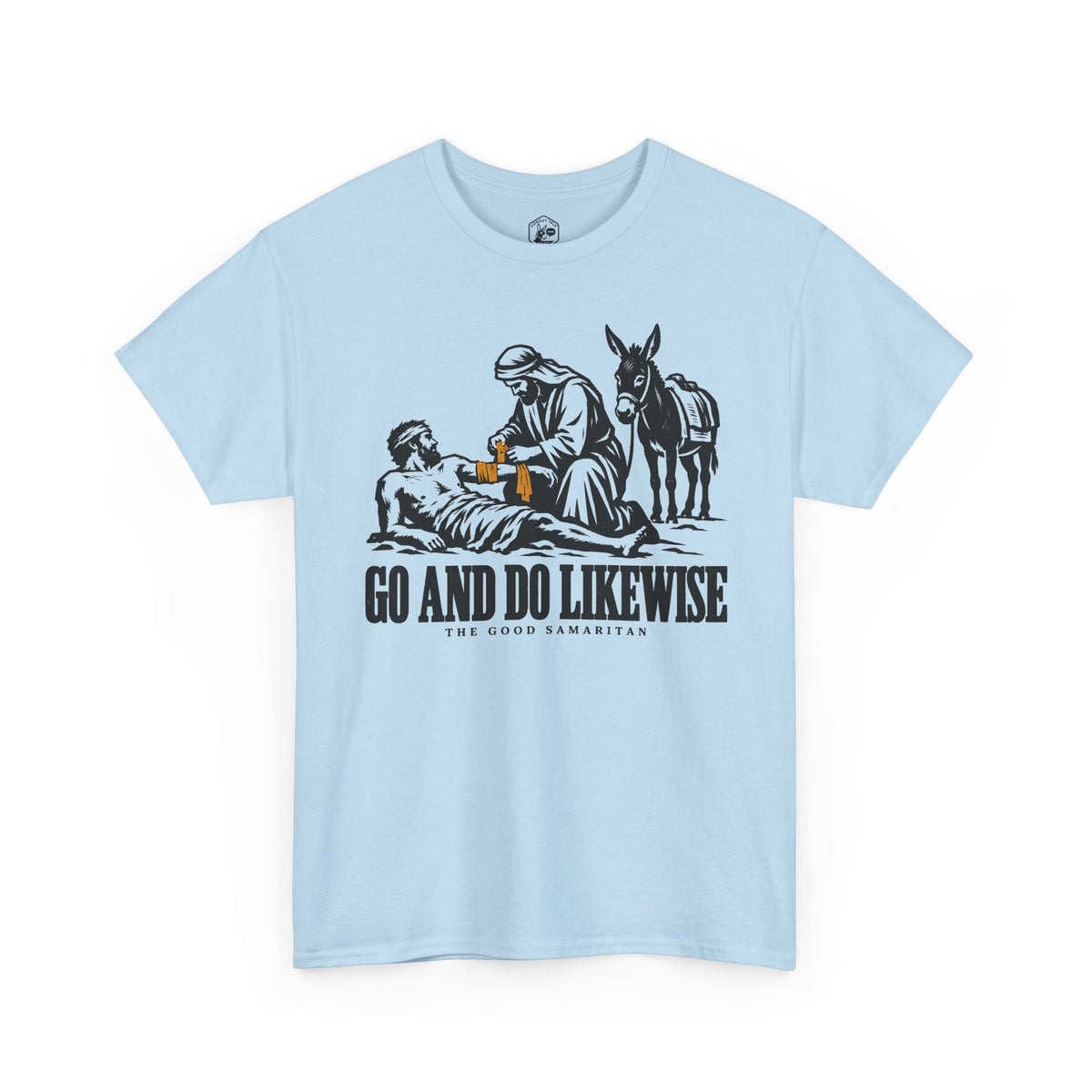 The Good Samaritan Go and Do Likewise T-shirt – Donkey Talk graphic tee
