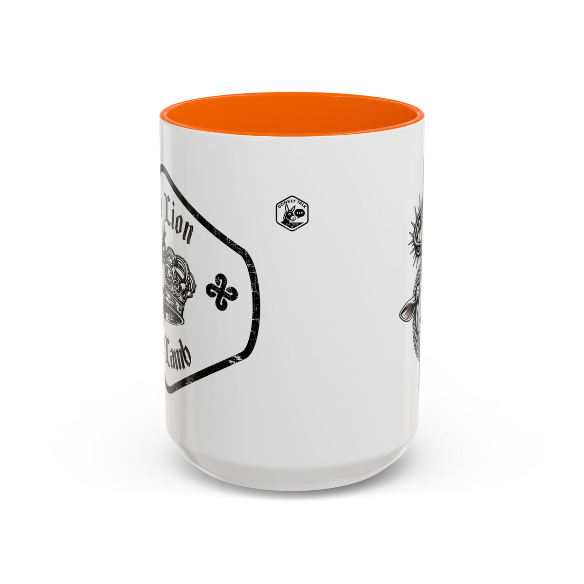 Lion & Lamb Religious Accent Coffee Mug — Crown of Thorns Christian Gift (11/15oz)