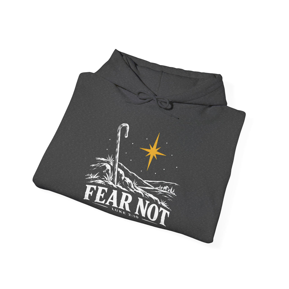 Fear Not Hoodie | Luke 2:10 Christmas Christian Graphic Hoodie