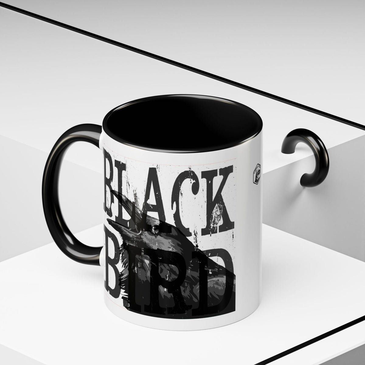 The Raven accent coffee mug – Donkey Talk ceramic mug