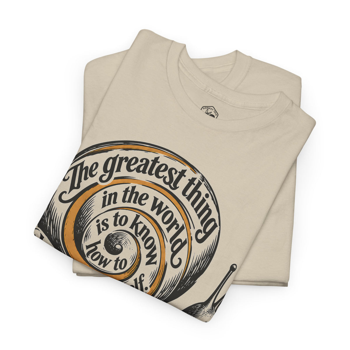 Belong to Oneself Snail Spiral T-shirt – Donkey Talk graphic tee