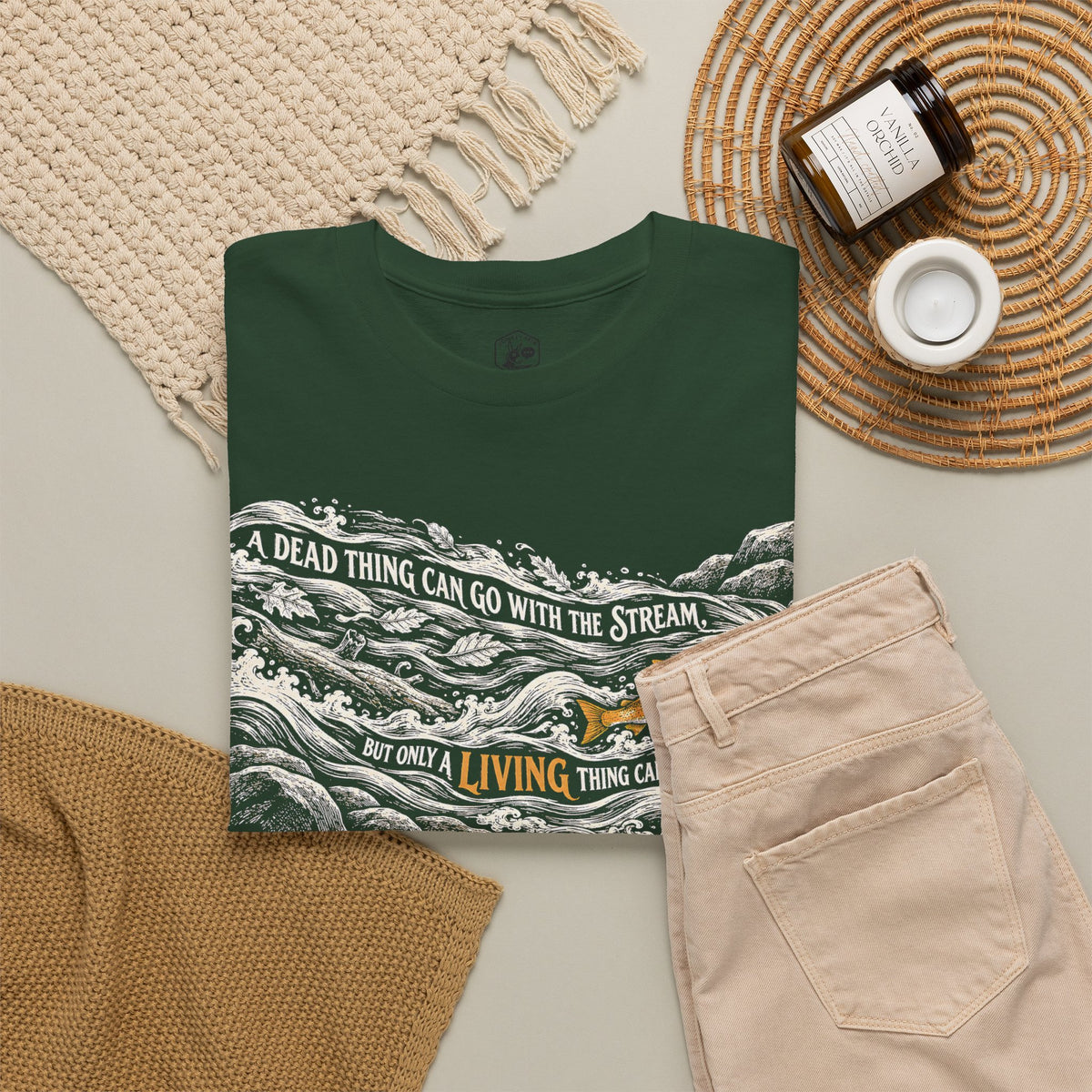 Chesterton Rapids Go Against the Stream T-shirt – Donkey Talk graphic tee