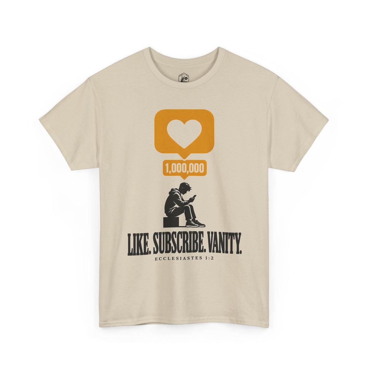 Like. Subscribe. Vanity. T-shirt – Donkey Talk graphic tee