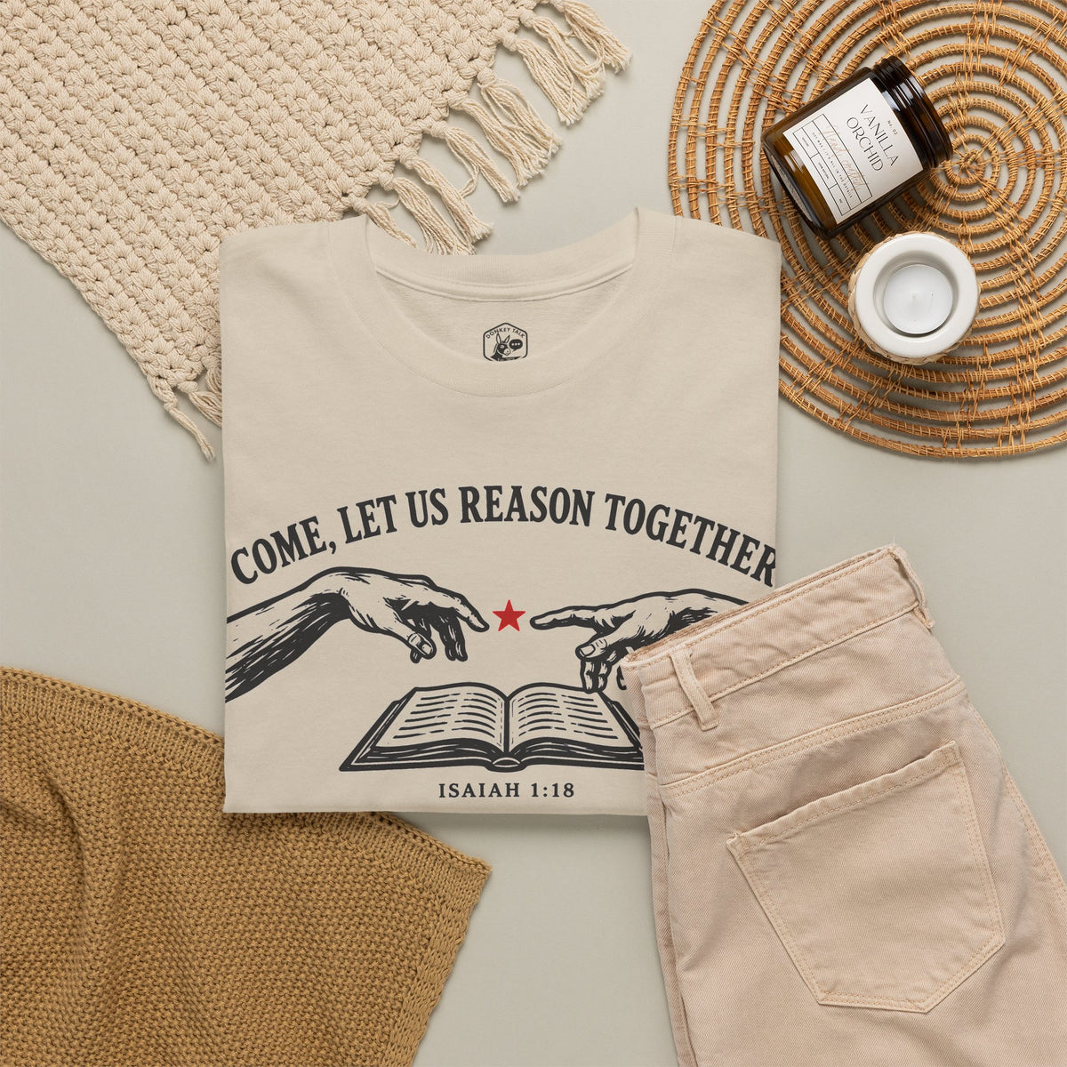 Come Let Us Reason Together Isaiah 1:18 T-shirt – Donkey Talk graphic tee