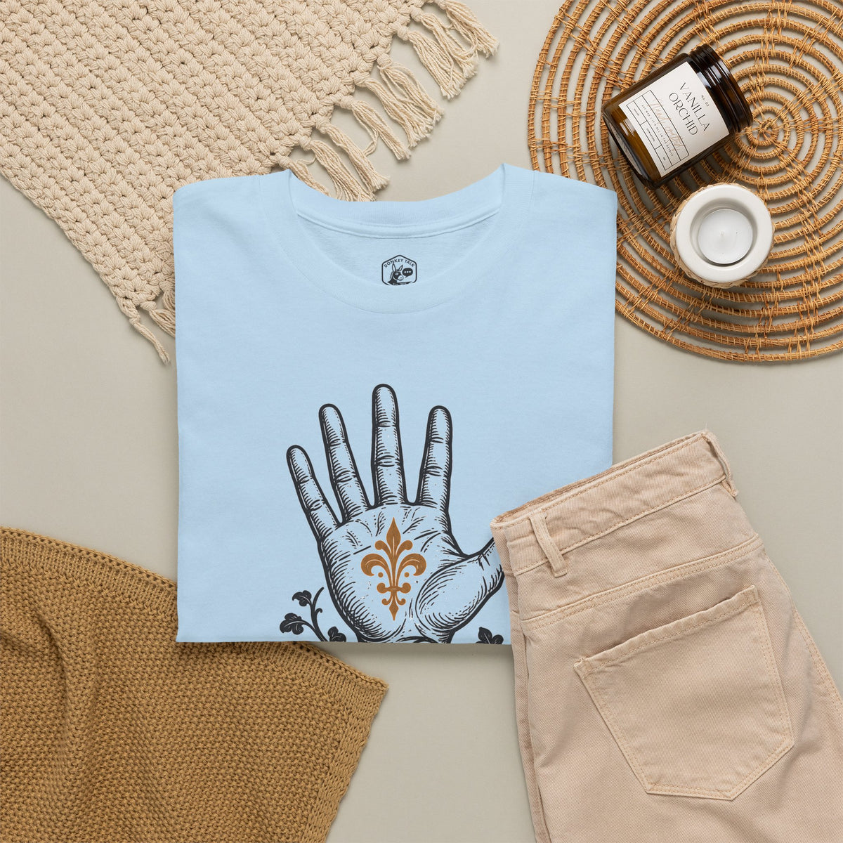 Psalm Hand Bestiary T-shirt – Donkey Talk graphic tee