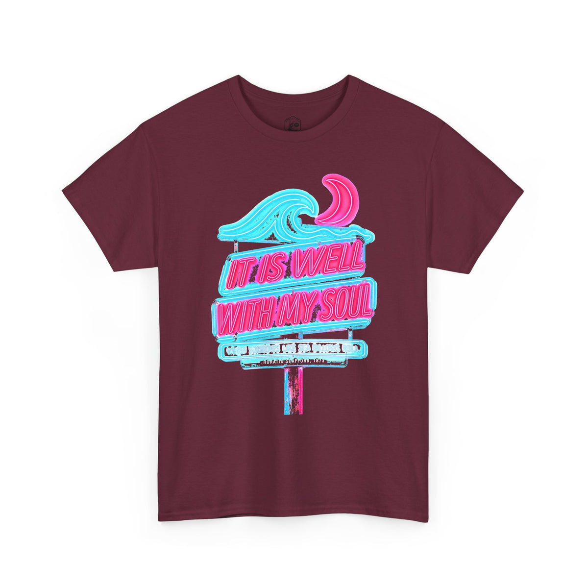It Is Well With My Soul Neon Sign T-shirt – Donkey Talk graphic tee
