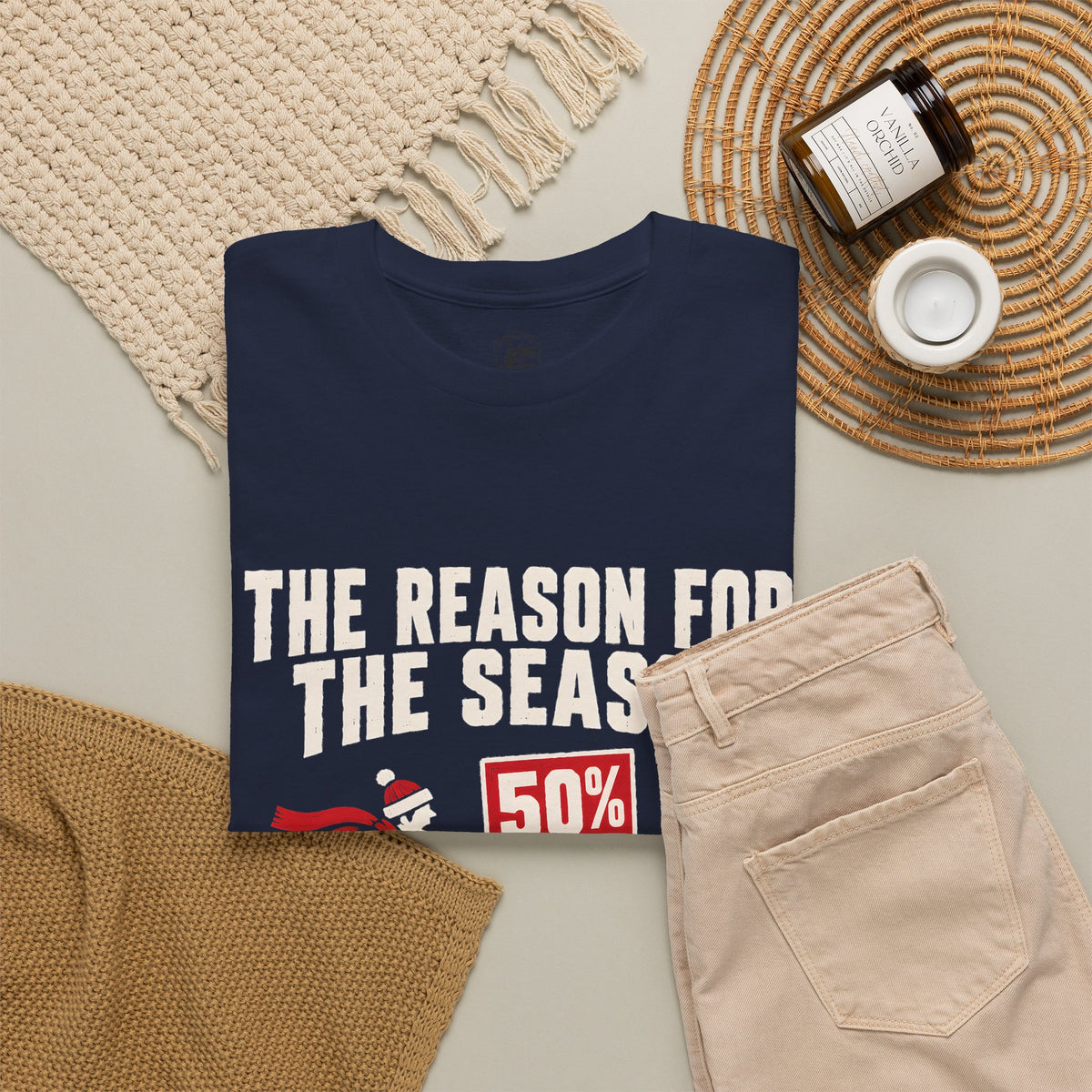 The Reason for the Season Isn't on Sale T-Shirt | Funny Christian Christmas Tee