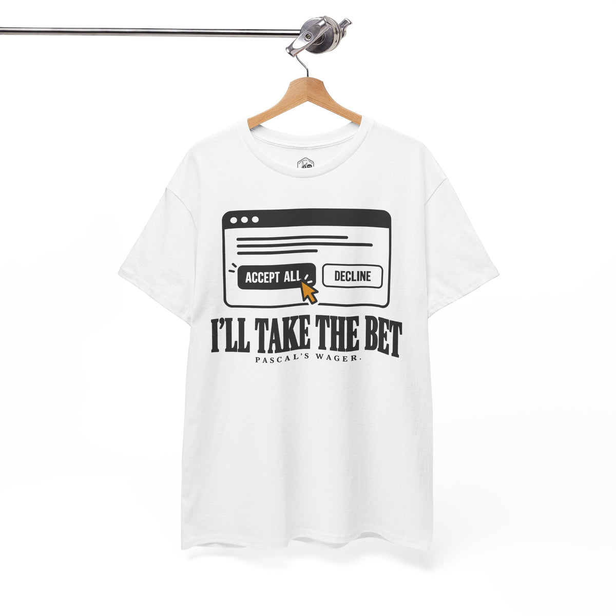 I'll Take the Bet Pascal's Wager T-shirt – Donkey Talk graphic tee