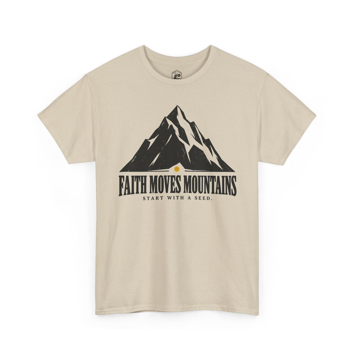 Faith Moves Mountains Start With a Seed T-shirt – Donkey Talk graphic tee