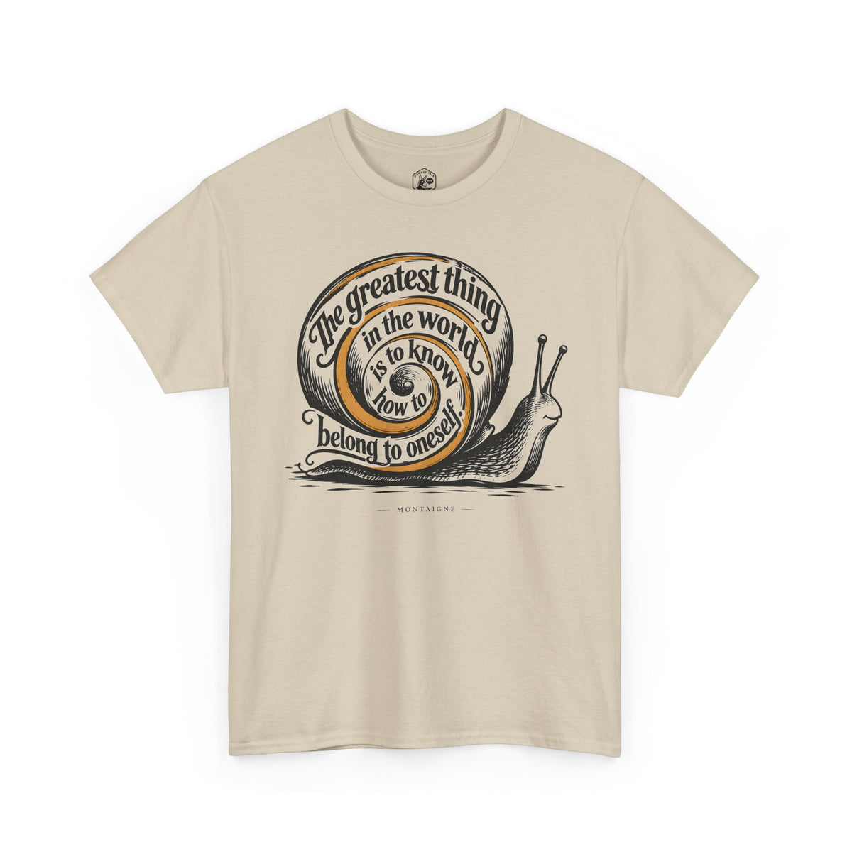 Belong to Oneself Snail Spiral T-shirt – Donkey Talk graphic tee