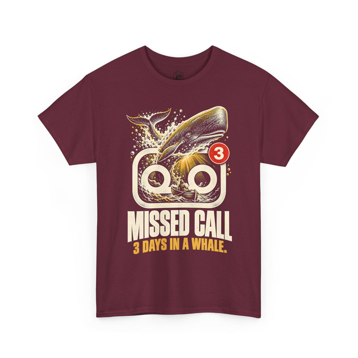Missed Call 3 Days in a Whale T-shirt – Donkey Talk graphic tee