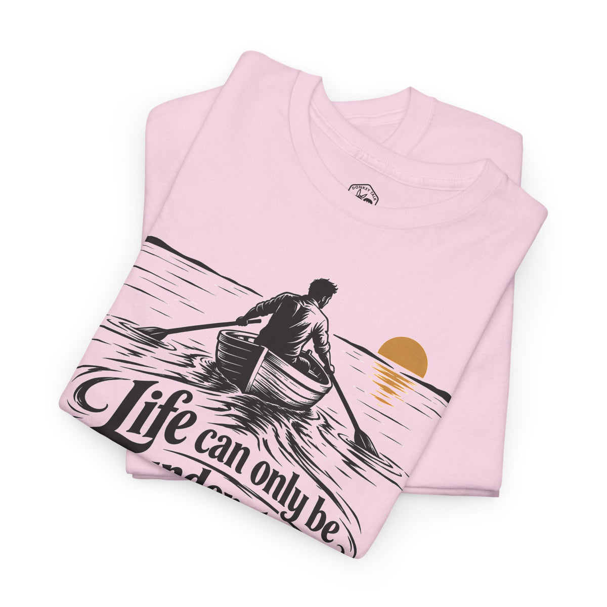 Life Can Only Be Understood Backwards T-shirt – Donkey Talk graphic tee