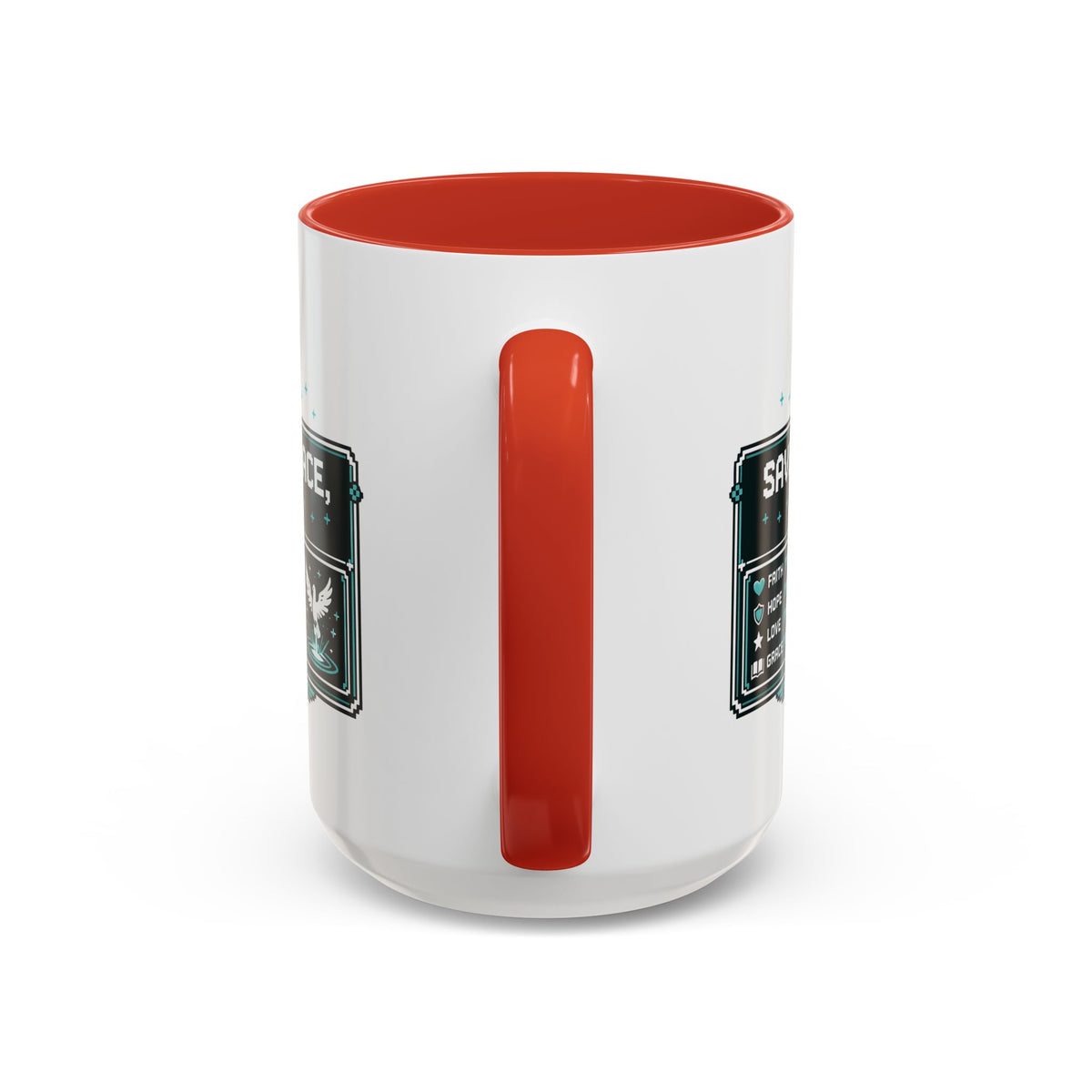 Saved by Grace Not XP Christian gamer mug – Donkey Talk ceramic mug