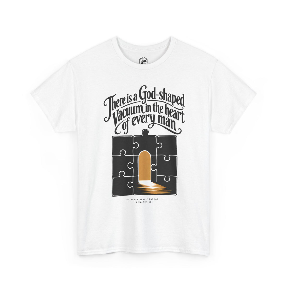God-Shaped Vacuum Jigsaw T-shirt – Donkey Talk graphic tee