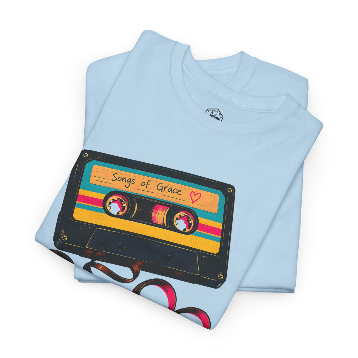 Tune My Heart Cassette T-shirt – Donkey Talk graphic tee