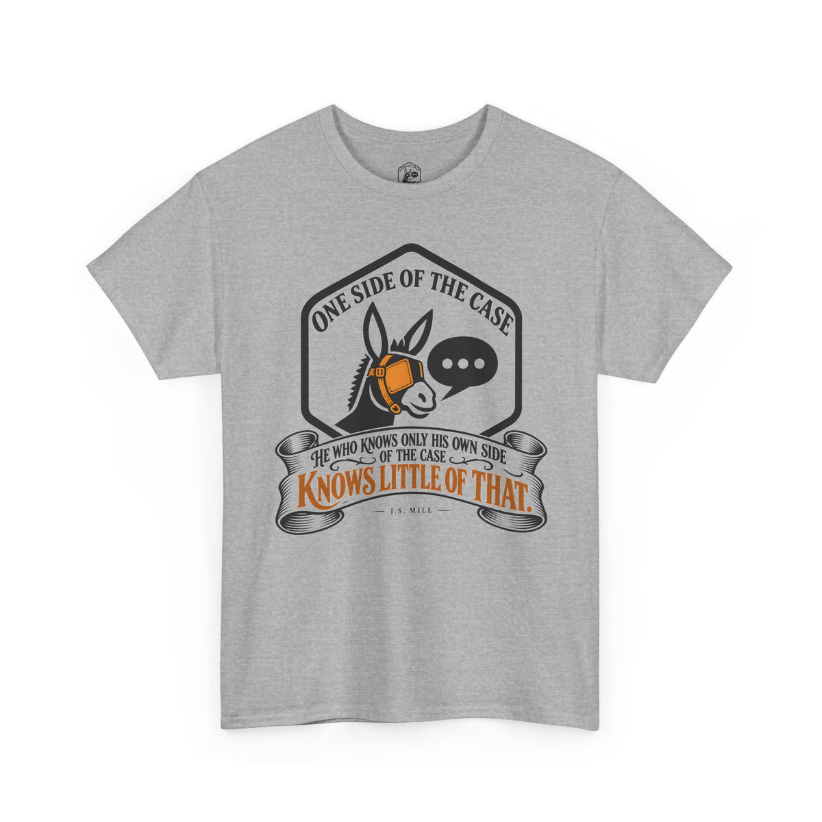 J.S. Mill Donkey Only His Own Side T-shirt – Donkey Talk graphic tee