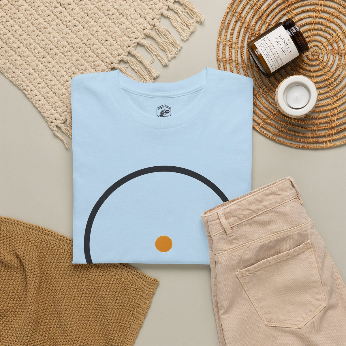 Why Something? Rather Than Nothing Circle T-shirt – Donkey Talk graphic tee