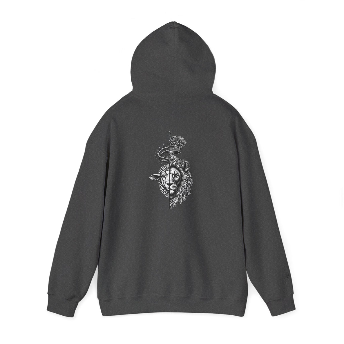 Sweat à capuche unisexe Heavy Blend™ Le Lion et l'Agneau - Sweat-shirt à symbolique spirituelle