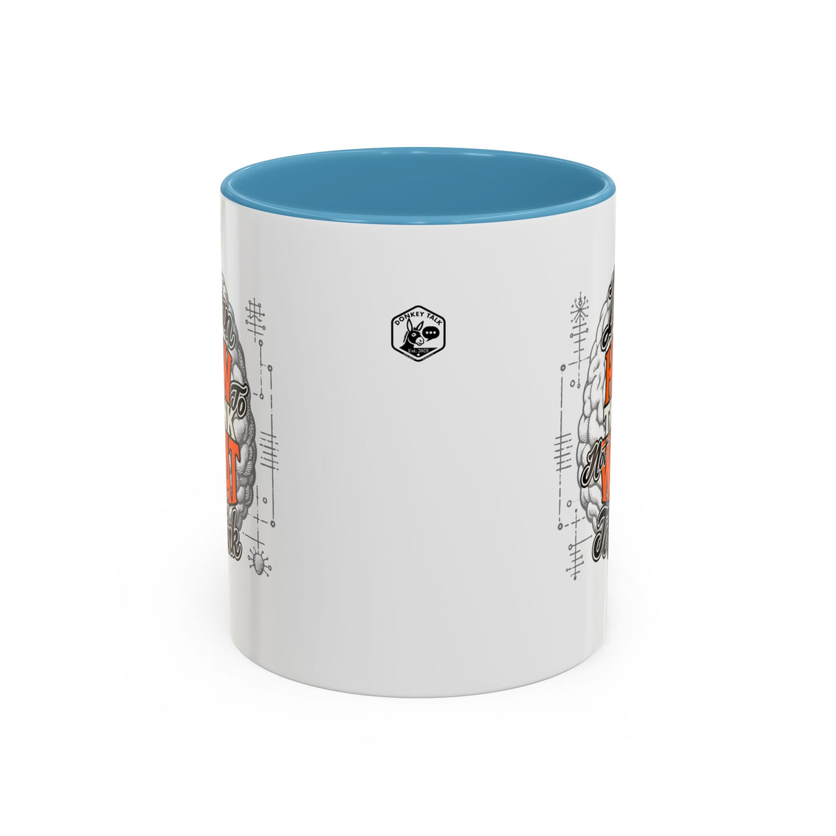 Taza de café con acento: "Aprende a pensar, no qué pensar", taza con frase inspiradora