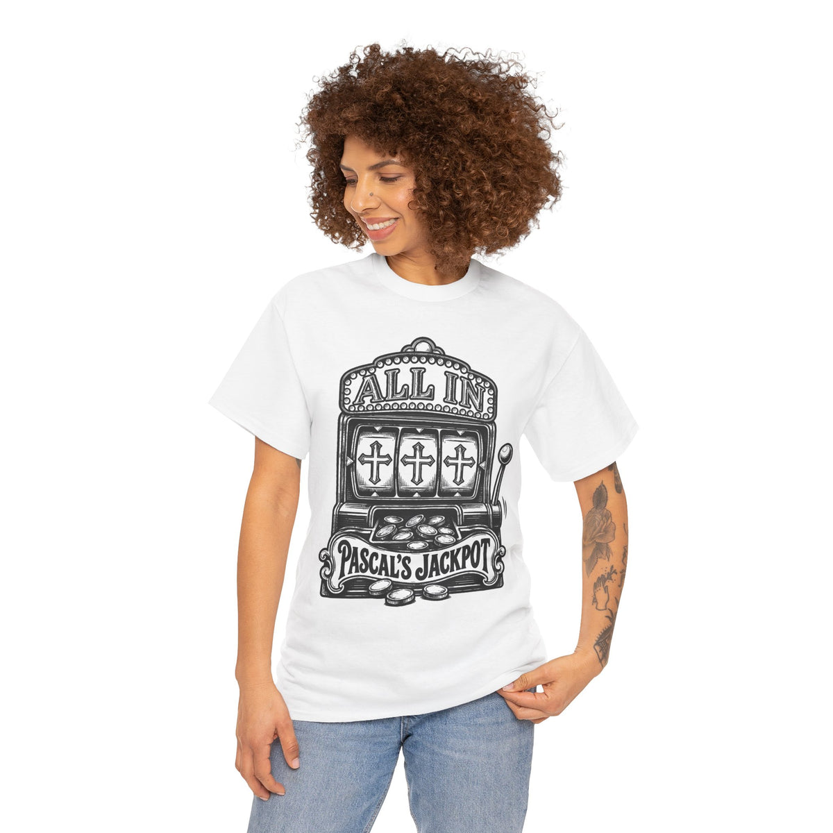 Pascal's Jackpot Slot Machine T-shirt – Donkey Talk graphic tee