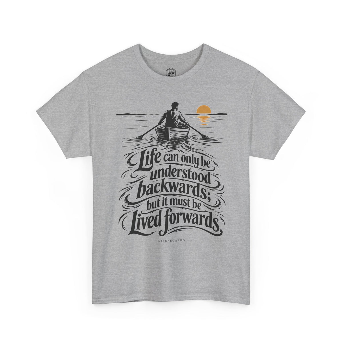 Life Can Only Be Understood Backwards T-shirt – Donkey Talk graphic tee