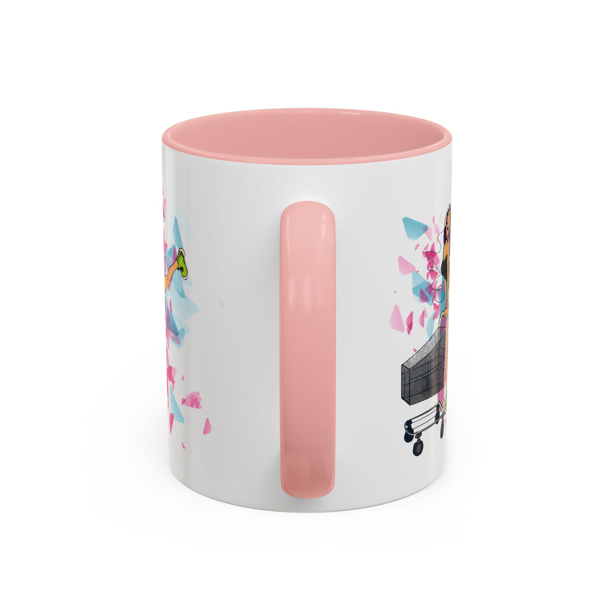 Playful accent coffee mug – Donkey Talk ceramic mug