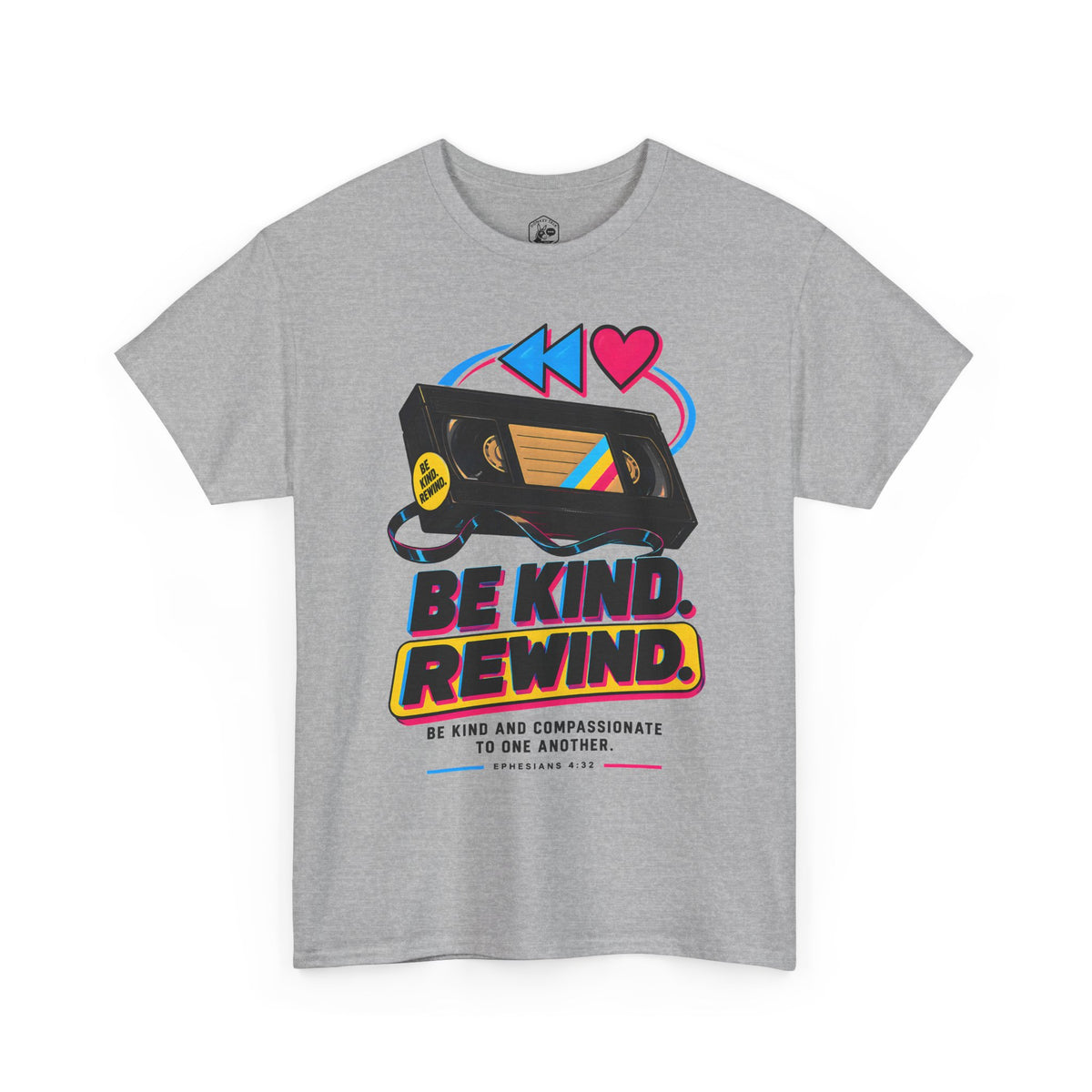Kindness Rewind Heart T-shirt – Donkey Talk graphic tee