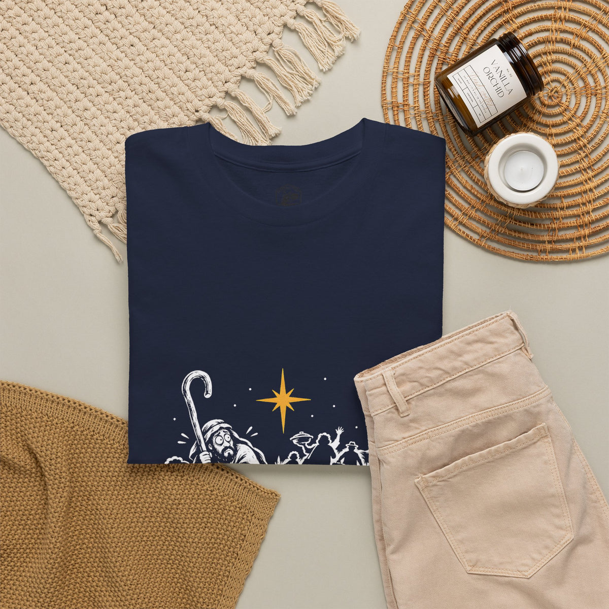 Fear Not, Even the Relatives T-Shirt | Luke 2:10 Funny Christmas Christian Tee