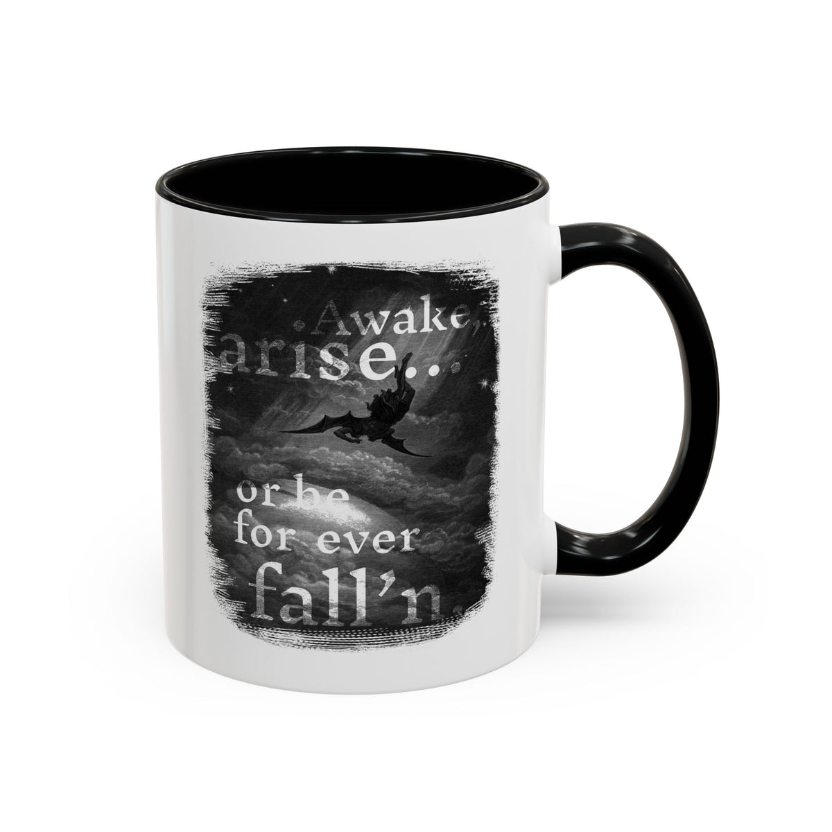 Awake Arise or Be Forever Fall'n gothic coffee mug – Donkey Talk ceramic mug
