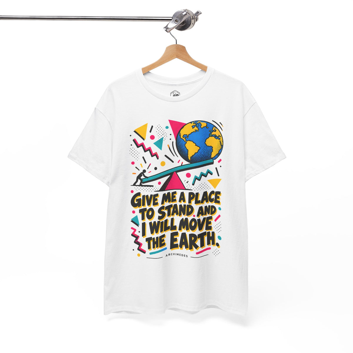 Archimedes Lever Memphis T-shirt – Donkey Talk graphic tee